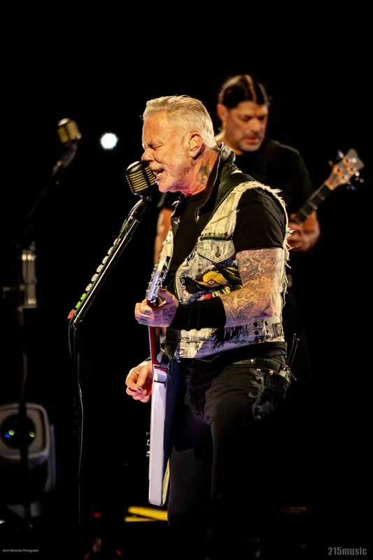 James Hetfield with Metallica in Philadelphia